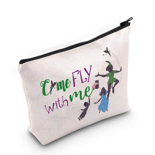 LEVLO Pan Fans Cosmetic Bag Pan Movie Fans Gift Come Fly With Me Makeup Zipper Pouch Bag (Come Fly With Me)