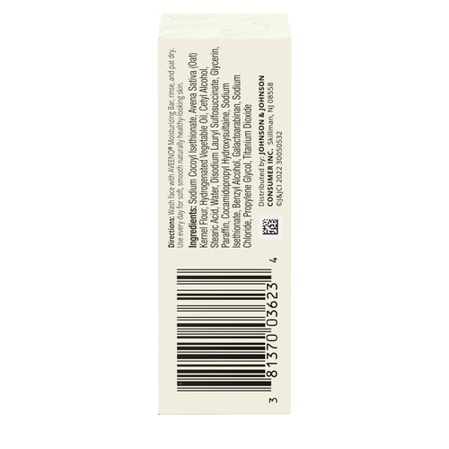 Aveeno Gentle Moisturizing Face Cleansing Bar, Daily Facial Cleanser Bar with Nourishing Oat for Dry Skin, Gently Cleanses & Soothes Skin, Non-Comedogenic & Fragrance-Free, 3.5 oz (Pack Of 8)