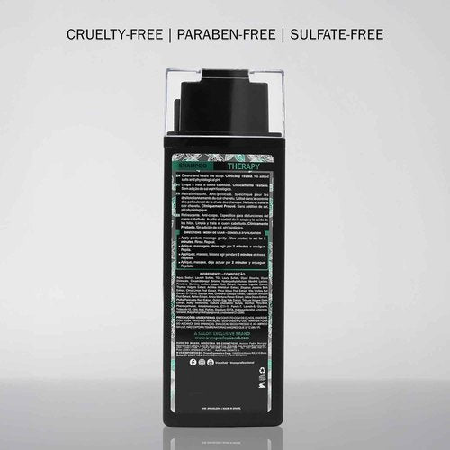 TRUSS Therapy Anti Dandruff Shampoo for Women & Men - Hair Shampoo & Itchy Scalp Treatment Infused with Menthol - Gentle Hair Care for Excess Oiliness & Flaking - pH Balanced & Paraben-Free (10.14 oz)