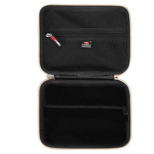 FBLFOBELI EVA Hard Storage Case for Ufree/for Brightup FK-8788T/ for Wahl 9916-817V Electric Razor Foil Shavers for Men, Hair Beard Trimmer Grooming Shaving Kit Storage Holder (Black+Gold Zipper)