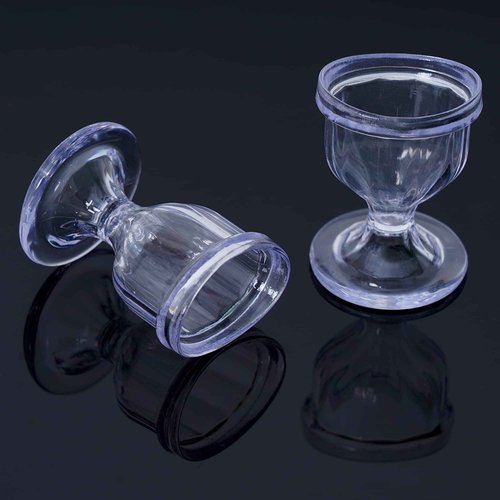 AYUSHYA HEALTH Transparent Eye Wash Cup with Storage Container- Eye Cups for Eye wash Shaped Rim for Eye Rinse n Cleansing Eye wash Cups Remove Dust, Makeup & Irritants- Eye wash kit Set of 2 Eye Cup