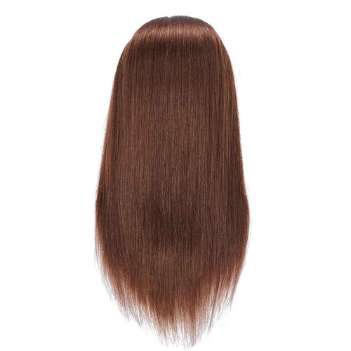 Headstar 24-26" Human Hair Mannequin Head - Hairdresser Training Head for Practice Cutting & Braiding