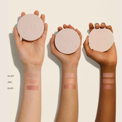 ILIA - Lightshift Cream Highlighter | Non-Comedogenic, Long-Lasting, Vegan, Cruelty-Free | Weightless, Seamless, Silky Highlighter (Glint - Soft Champagne, 0.27 oz | 7.8 g)