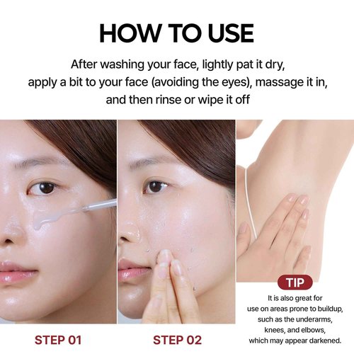 Dr.Melaxin Body & Face Peel Shot Duo Glow Rice Peeling Ampoule Kojic Acid & Turmeric spray