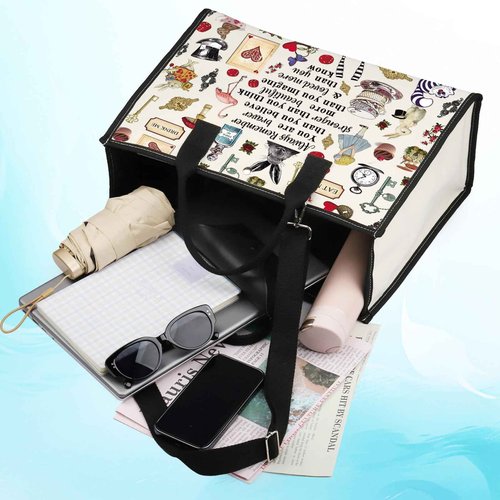 LEVLO Alice Movie Cosmetic Bag Alice Fairy Tale Fans Gift Alice You Are Braver Stronger Smarter Than You Think Merch (Alice LT)