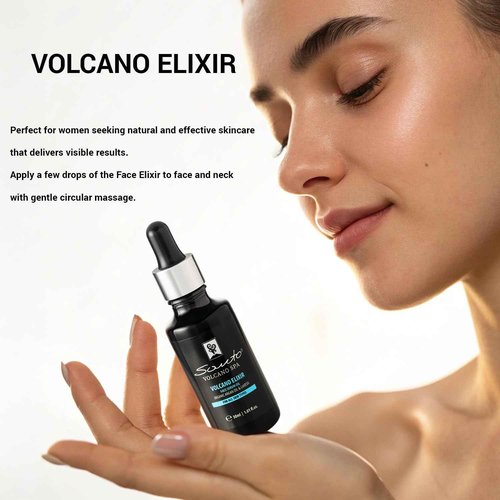 Volcano Elixir Face Serum Oil 30ml – Hydrating & Firming Facial Serum Oil with Lakesis – Face and Neck Anti Aging Facial Serum for Women
