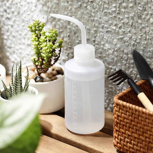 Anghie 4-Pack 250ml/8oz White Plastic Reusable Tattoo Wash Bottles for Green Soap, Water, Plants & General Use