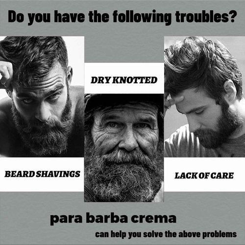 Para Barba, Estimulante De Barba, Beard Balm for Men, Crecimiento De Barba Para Hombre, Mustache Wax, Bálsamo Para Barba, Original Moisturizes & Strengthens Para Crecer La Barba Rapido Beard (1 PCS)