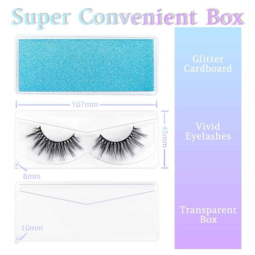 Wholesale Mixed Lashes Pack 3D Faux Mink Eyelashes 5 Style 50 Pairs Fluffy Volume Natural Charming Look Medium Length Eyelashes Cotton Band Handmade Reusable Soft False Eyelashes (5 styles-50 pairs)