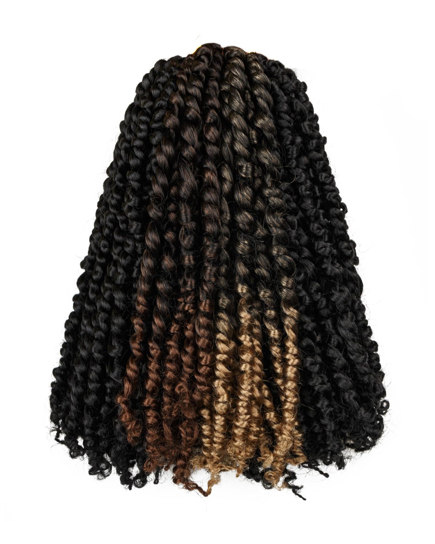 14 Inches 8 Packs Passion Twist Crochet Hair-Mixed Color Combo Pack(6 packs 1B+1 pack T1B/27+1 pack T1B/30),Pre-twisted Pre Looped Braided Hair Extensions For Black Women(14"-8 Packs,1B+T27+T30)