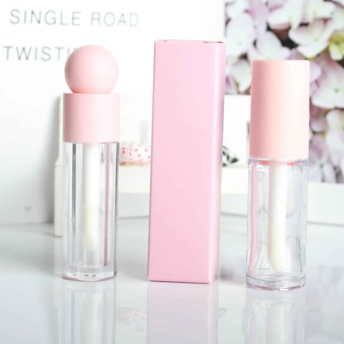 COSIDEA 50pcs 25 * 25 * 95mm lip gloss Craft Matte pink paper box Small packing boxes 350gms for DIY cosmetics