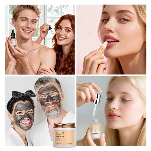 Skin Care Set for Women & Men, 28pcs Facial Kit at Home, Self Care Pamper Set, Birthday Gifts, Orange Spa Gift Baskets for Women, Serum, Face Cream, Bath Oil, Bath Bomb, Mothers Day, Christmas, Dad