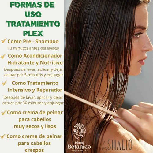 RITUAL BOTANICO KIT2 Acelerador de Crecimiento y Ultrareparador S.O.S. Shampoo de Romero + Tratamiento Intensivo PLEX con Banano y Aguacate 100% Colombiano