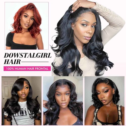 13x4 Lace Frontal Closure Body Wave Frontal Ear to Ear HD Lace Frontal Human Hair 100% Brazilian Virgin Human Hair Closure 18 Inch Frontals Hair Pieces for Women Free Part 150% Density