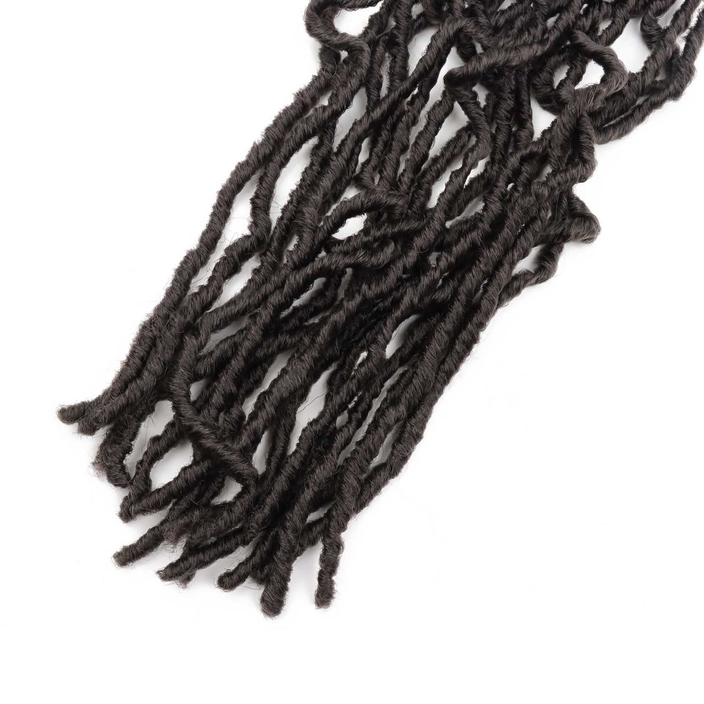 24 Inch Soft Locs Crochet Hair Pre Looped 6 Packs Faux Locs Crochet Braids Goddess Locs Dreadlocs Synthetic Hair For Black Women (24 Inch (Pack of 6), 4#)