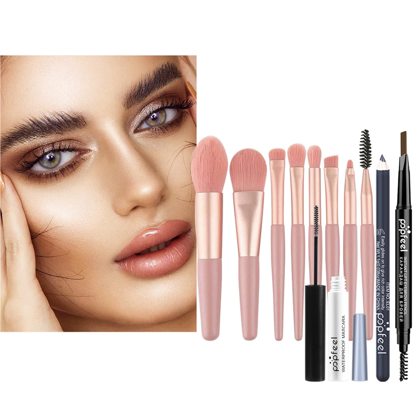 Joyeee Makeup Kit All-in-one Girls Makeup Gift Set for Women Full Starter Cosmetics Kit, Include Eye Brushes Set, Eyeshadow Palette, Eyebrow Pencil, Mascara, Eyeliner Pencil