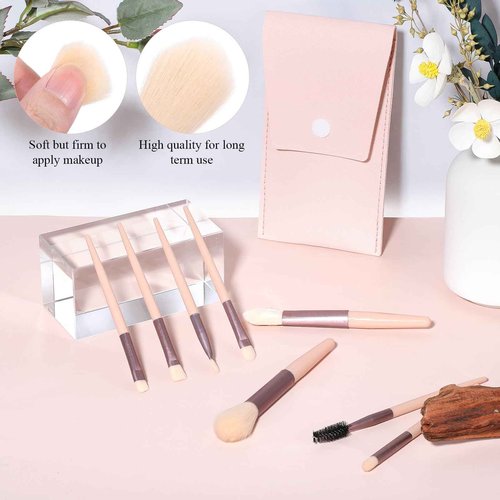 24 Sets Travel Size Makeup Brushes Set Mini Face Make up Brushes Brushes Bag for Makeup Party Favors Wedding Bridal Shower Bridesmaid Gift Favors Bachelorette Party Gift