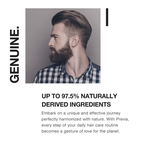 PREVIA Man Pomade Shine Styling Cream for Natural Hold Molding Hair Paste with Organic Absinthe Extract Vegan Natural Ingredients for Textured Casual Hairstyles and Sleek Finish 3.38 oz