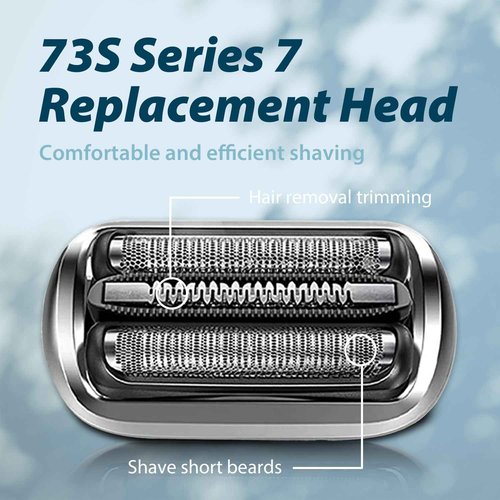 2P 73S Replacement Shaver heads Compatible with Series 7 Replacement Head,suitable for 7020, 7027, 7071, 7075, 7085.Both wet and dry,for men.