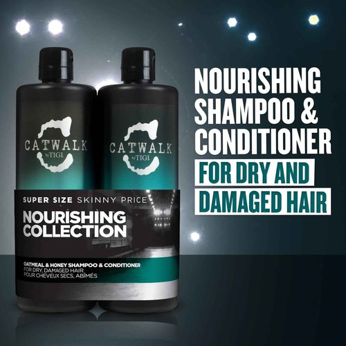 TIGI Catwalk Oatmeal & Honey Shampoo and Conditioner, Set