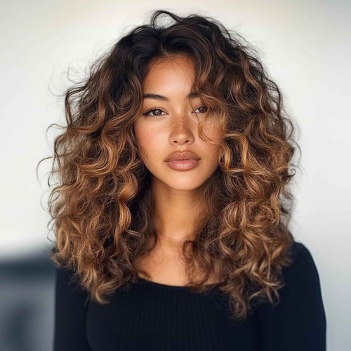 18 Inch Ocean Wave Crochet Hair 7 Packs Deep Wave Crochet Braids Brown Ombre126 Strands Wavy Curly Braiding Hair Crochet Hair Extensions for Women