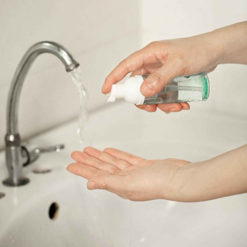 3 Pack Foam Pump Bottle Travel 60 ml/2 oz Small Size Mousse Foaming Soap Dispenser, Clear Plastic Foam Soap Dispenser Mini Empty Refillable Pump Containers(Mixed Color)