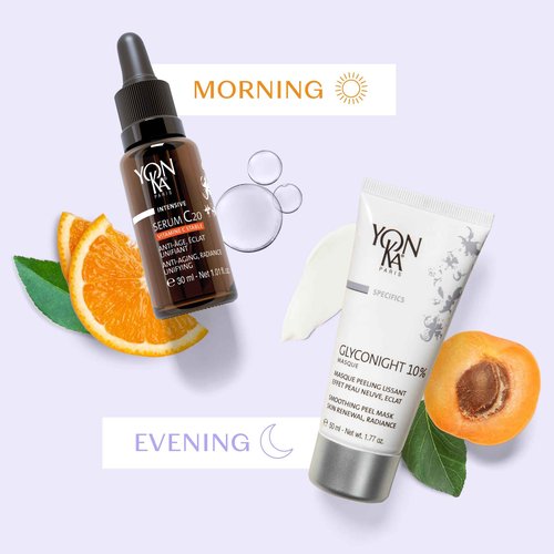 Yonka Glyconight 10% Peel Masque | Anti-Aging Face Mask | Skin Renewal for Wrinkles and Pore Reduction with Glycolic Acid | Travel Size 0.57 oz