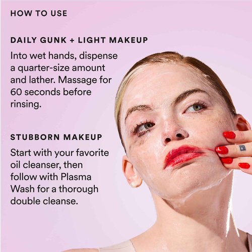 Experiment Plasma Wash Moisture Depositing Gel Cream Cleanser - Hydrating, Barrier Restoring, and Non-Stripping Face Wash with Glycerin and Jojoba Oil, 5.0 FL OZ - Gentle for All Skin Types
