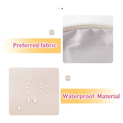 Fodofodo Personalized Initial Letter Makeup Bag,Preppy Patch Makeup Bag,PU Waterproof Travel Toiletry Bag,Chenille Letter Cosmetic Bag,Toiletry Zipper Pouch Organizer for Women Girls (White,U)