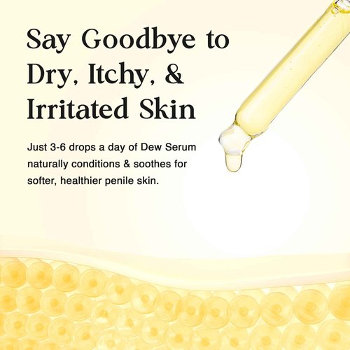 Dew Serum Penile Moisturizer Serum for Dry Skin - Dermatologist Approved - Essential Oils Help Relieve Soreness, Itching 1 Ounce