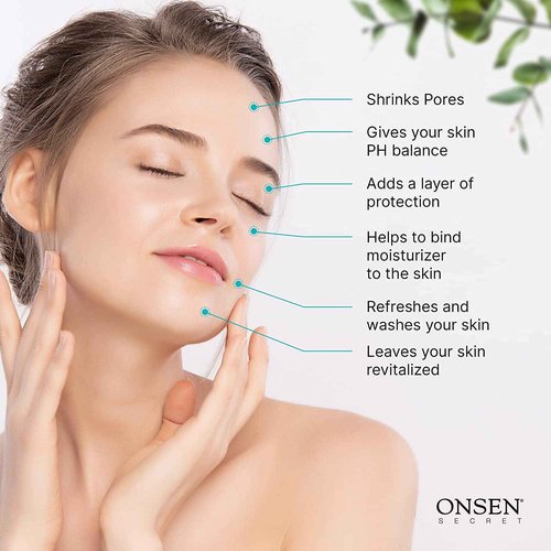 Onsen Secret Japanese Cleansing Milk Face Wash, Anti Aging Gentle Cleanser, Makeup Remover, Cleansing Milk for Sensitive Skin, All Natural, Purifying Organic, Non Foaming Facial Cleanser - 150 ml