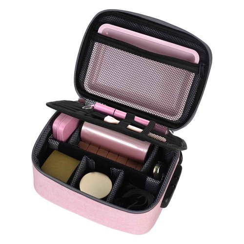 PODAHO Large Smell Proof Bag with 10 Accessories, Premium Organizers Box Case with Combination Lock, Portable Containers Pouch, Great Gift for Women, (Pink Set)