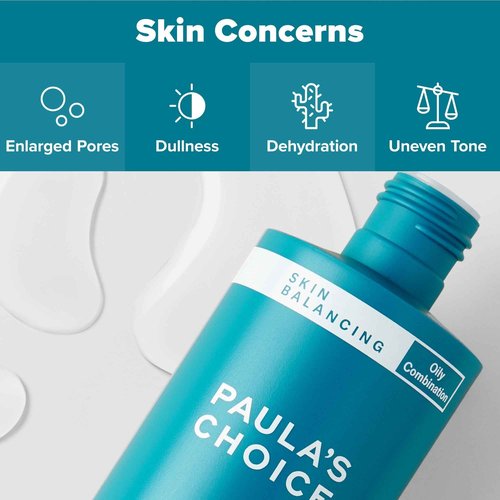 Paula's Choice Skin Balancing Pore-Reducing Face Toner with Niacinamide, for Oily Skin & Combination, Minimizes Large Pores, Controls Oil & Shine, Hydrates & Replenishes, Fragrance-Free, 6.4oz