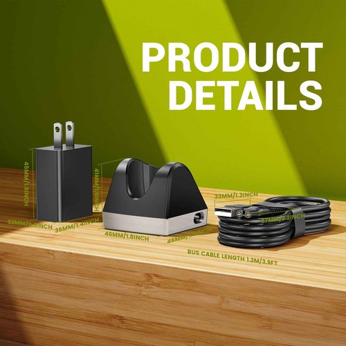 Charger Dock Compatible with Philips Norelco Oneblade QP2724 QP2834, 5V Charging Base Stand for Norelco One Blade 360 Power Cord Adapter Supply Black