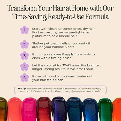 INH Hair Dye Set - Emerald Green & Amethyst Dark Purple Semi Permanent Hair Color Duo, Vegan Color Depositing Conditioner, Ammonia & Sulfate-Free, No Bleach, No Peroxide, Ready to Use Bundle, 6oz