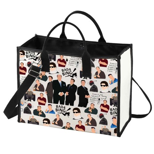 BWWKTOP Tony Cosmetic Makeup Bag Carmela Fans Inspired Gifts Tony & Silvio & Paulie & Bobby & Chris Merch (BAND BG)