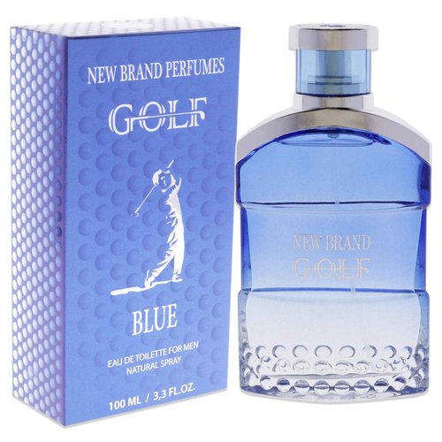 New Brand Perfumes Golf Blue Men EDT Spray 3.3 oz (Pack of 2)