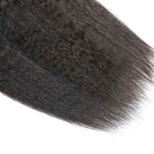 Yaki Straight Bundles Human Hair Kinky/Yaki Bundles 20 20 20 Inch Brazilian Virgin Remy Hair Extensions Kinky Straight Human Hair Bundle For Black Women 3Pcs/Set