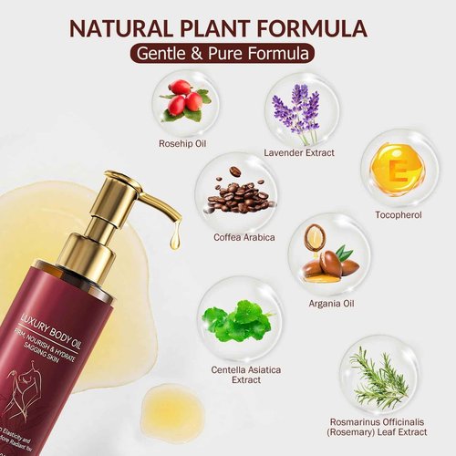 ARIYE Body Firming Oil,Glow body oil for women,Body Oil After Shower Tightening&Hydrating Treatment for Arms,Legs,Stomach&Body,Natural Firming Oil for Dry Skin,Non-Greasy Body Serum-2pk (4.06 FL OZ)