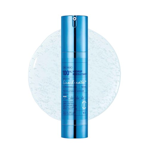 VT COSMETICS Hydrop Reedle Shot 100hL, Hyaluronic Acid Microneedling Serum, Intensive Hydrating & Moisturizing Exosome, Soft & Glass Skin, Korean Skin Booster1.69 Fl Oz.(50ml)