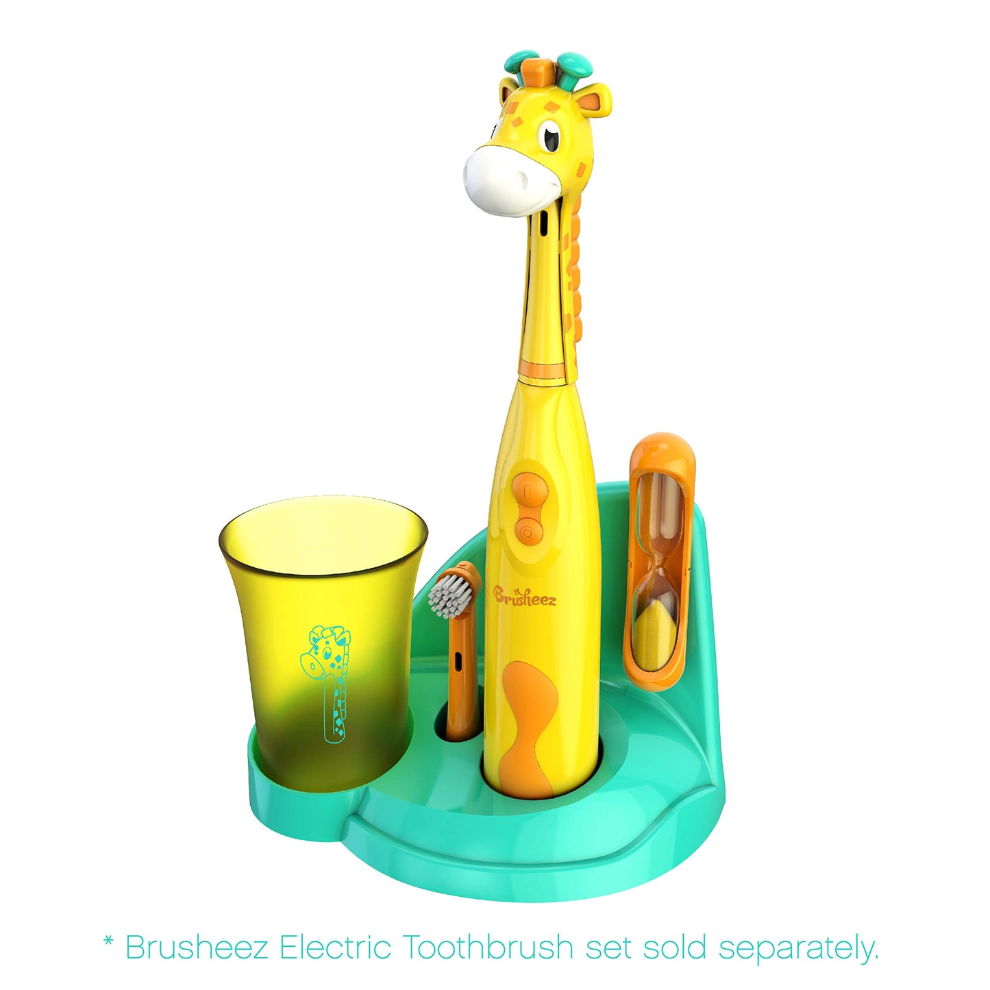 Brusheez Electronic Toothbrush Replacement Brush Heads 2 Pack (Jovie The Giraffe)