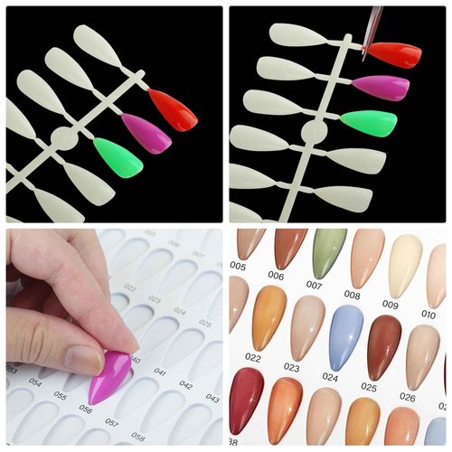 C12rtive 320 Nail Colors Book,Professional Nail Polish Chart Book with 360 Practice Tips & 1-400 Number Labels, Pre-Numbered Slots,Perfect for Salons and Home Use(Marble)