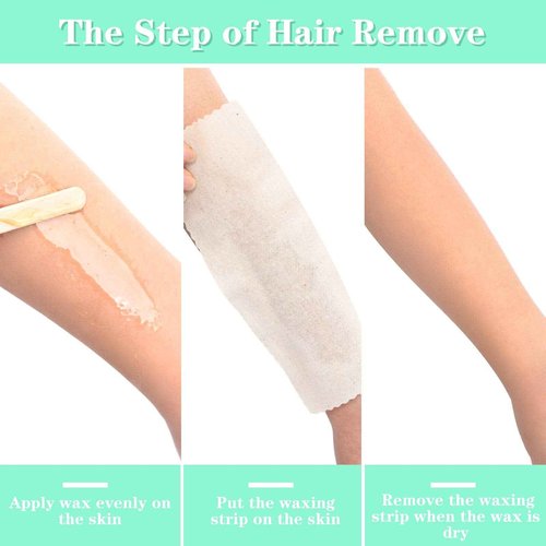 Maitys 600 Pieces Body and Facial Muslin Strips for Hair Removal Natural Muslin Epilating Strips 2.8 x 7.9 Inches Large Bulk for Women and Men