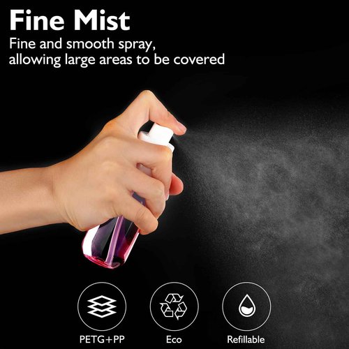 Aeibxiy Small Spray Bottle Travel Size 1.35oz 40ML, Fine Mist Plastic Spray Bottles, Refillable Empty Spray Bottle for Toners, Perfume, Face& Hair Spray