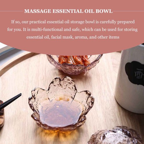 Beaupretty Pink Face Mask 2 Sets Facial Masks Mixing Bowls Shaped Bowls with Metal Spoons Essential Oil Bowl for Home Salon Skin Care Mask