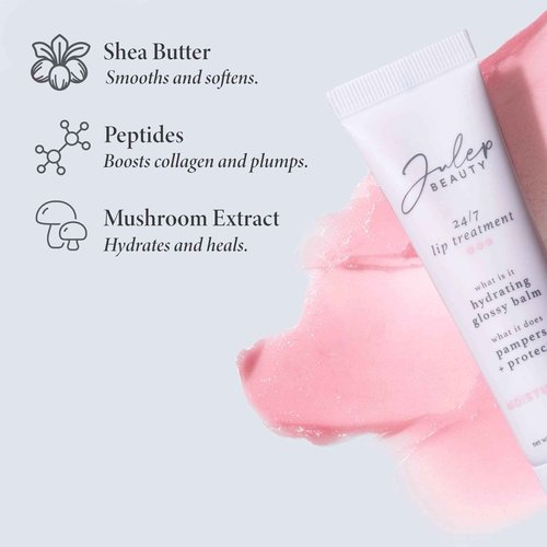 Julep Hydrating Lip & Nail Care Bundle: 24/7 Lip Treatment Hydrating Lip Balm and Lip Sleeping Mask Sheer Pink + Roll With It Nourishing Treatment Cuticle Oil - Moisturizing, Soothing, Nourishing