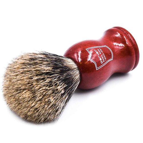 Parker Premium Handmade “Long‑Loft” 3‑Band Pure Badger Shaving Brush with Rosewood Handle & Stand – Dense 22 mm Knot for Luxurious Lathering