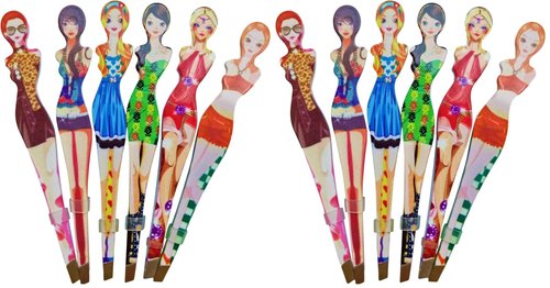 Tvoip 6Pcs Professional Girl Eyebrow Tweezer Stainless Steel Slanted Eyebrow Tweezers Eyebrows Hair Remover Tools Cosmetics Beauty (random color) (Pack of 2)