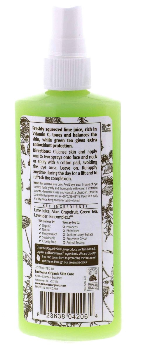 Eminence Refresh Tonique, Lime, 4.2 Ounce