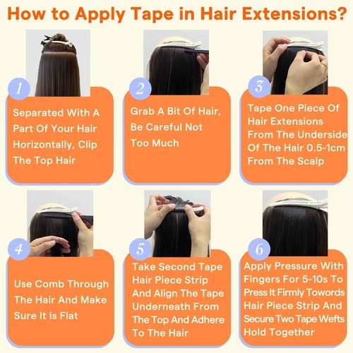 Full Shine Tape in Hair Extensions Human Hair 16 Inch Tape Extensions Real Human Hair Color 18 Ash Blonde and 613 Light Blonde Invisible Tape Ins Human Hair Extensions 50Grams 20Pcs for Party